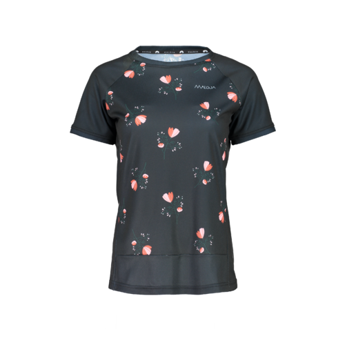 Maloja S/S Multisport Jersey-OrtrnsiaM [Size: Small] [Colour: Moonless]