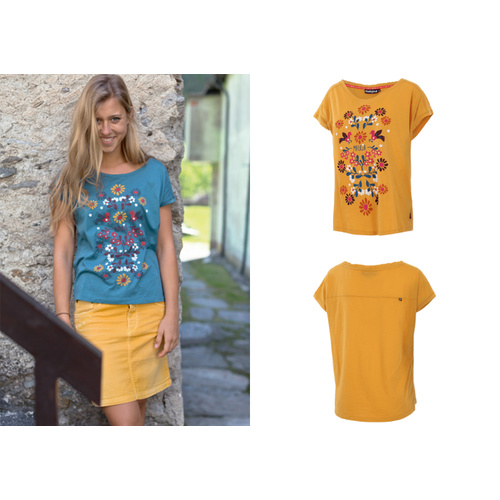 Maloja T Shirt - Randulina [Size: Small] [Colour: Curcuma]